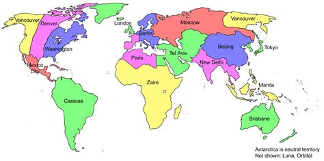 World Map with Names